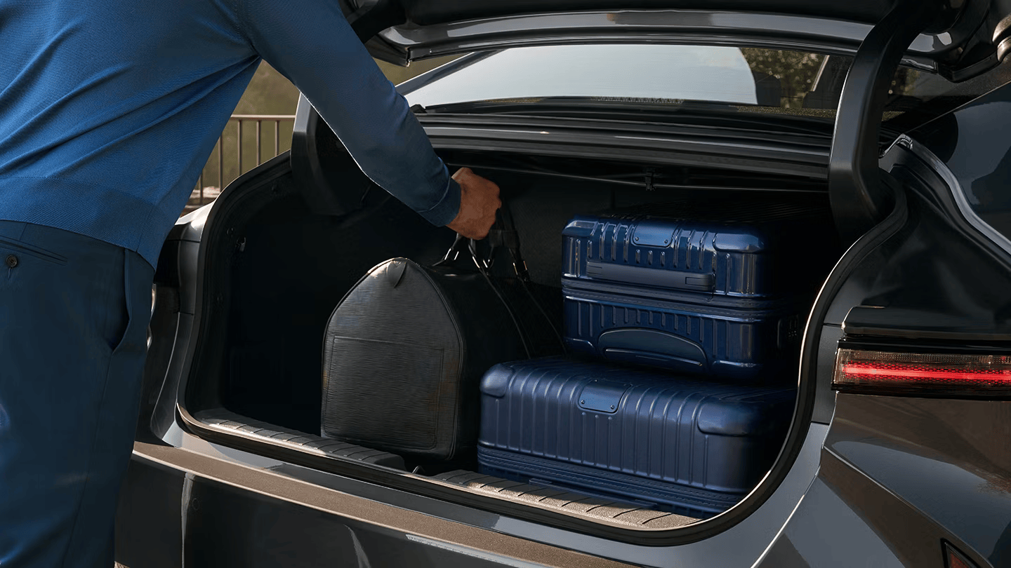 Luxury Sedan Limousine luggage compartment